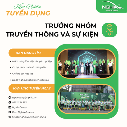 TRƯỞNG NHÓM TRUYỀN THÔNG VÀ SỰ KIỆN (PR LEADER)