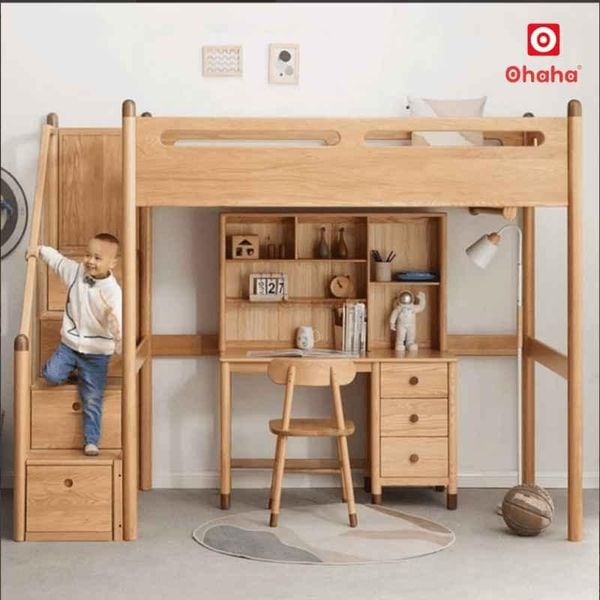 Giường tầng tích hợp bàn học thông minh OHAHA