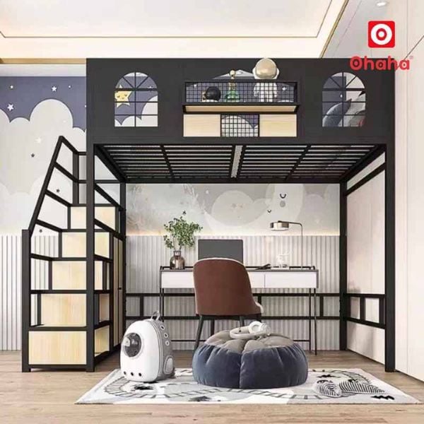 Mẫu giường tầng sắt OHAHA bền đẹp, giá tốt tại TP.HCM