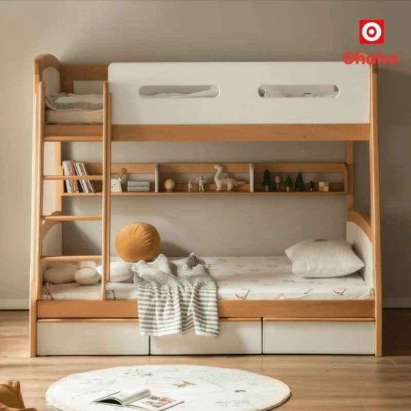 Nên chọn giường tầng gỗ tự nhiên hay gỗ công nghiệp?