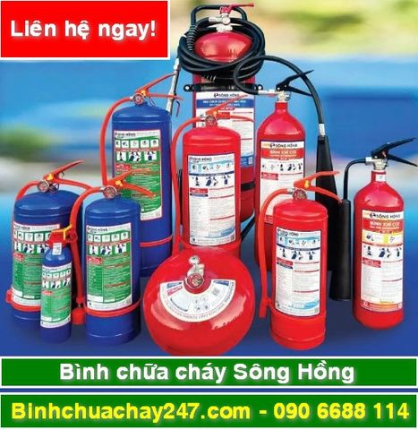 Địa chỉ mua bình chữa cháy Sông Hồng giá rẻ, giá sỉ, có tem kiểm định, có hóa đơn VAT, giao hàng tận nơi tại tpHCM