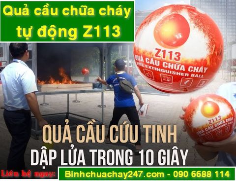 Quả cầu chữa cháy tự động Z113 (Fire Extinguisher Ball Z113) chính hãng, giá rẻ, giá sỉ, đầy đủ hóa đơn VAT