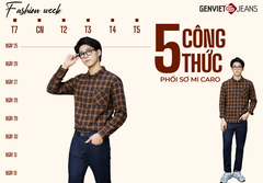 5 CÔNG THỨC PHỐI ÁO SƠ MI NAM KẺ CARO KHÔNG BAO GIỜ LỖI MỐT