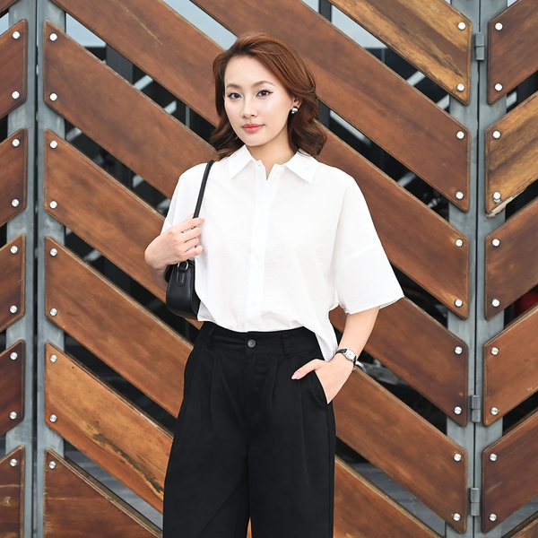 Áo sơ mi Genviet Jeans được làm từ chất liệu linen thoáng mát