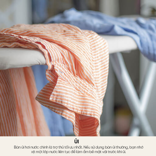 Bàn ủi hơi nước chính là trợ thủ tối ưu nhất khi ủi vải linen