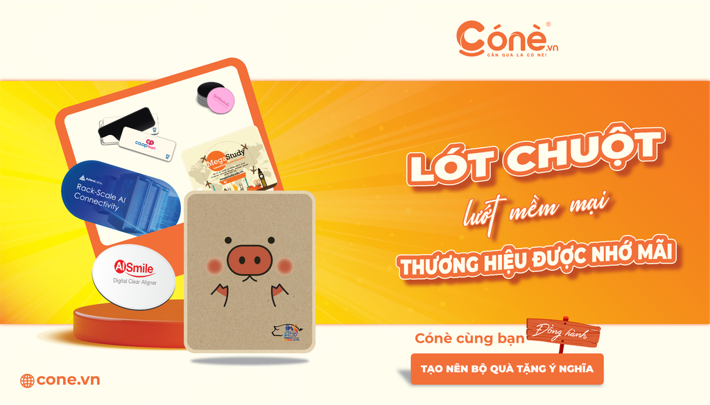 Banner lót chuột in logo doanh nghiệp giúp thương hiệu được nhớ mãi
