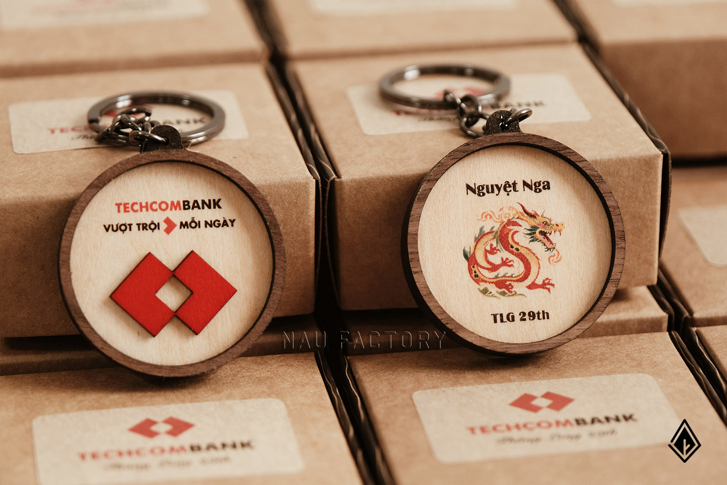 móc khóa gỗ