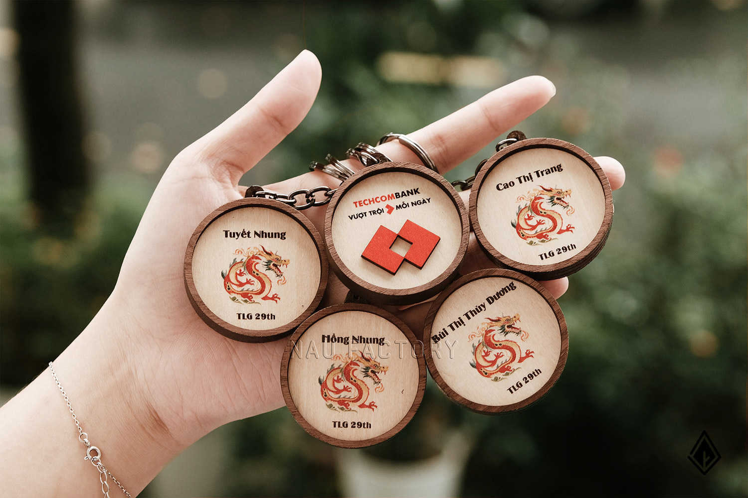 móc khóa gỗ
