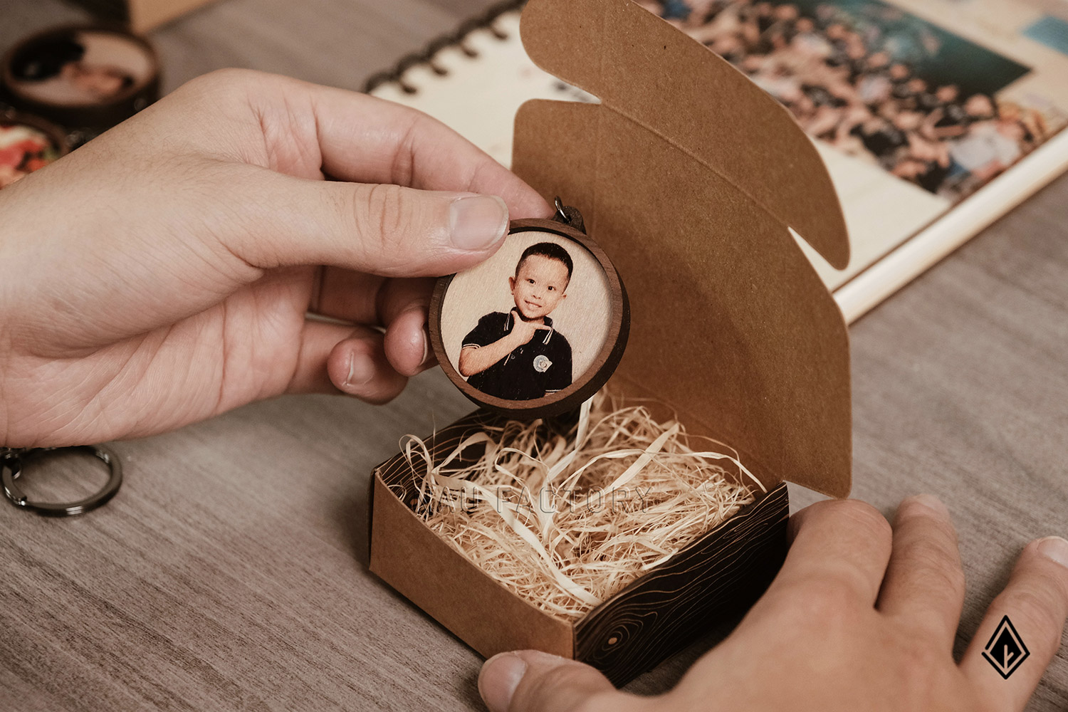 móc khóa gỗ