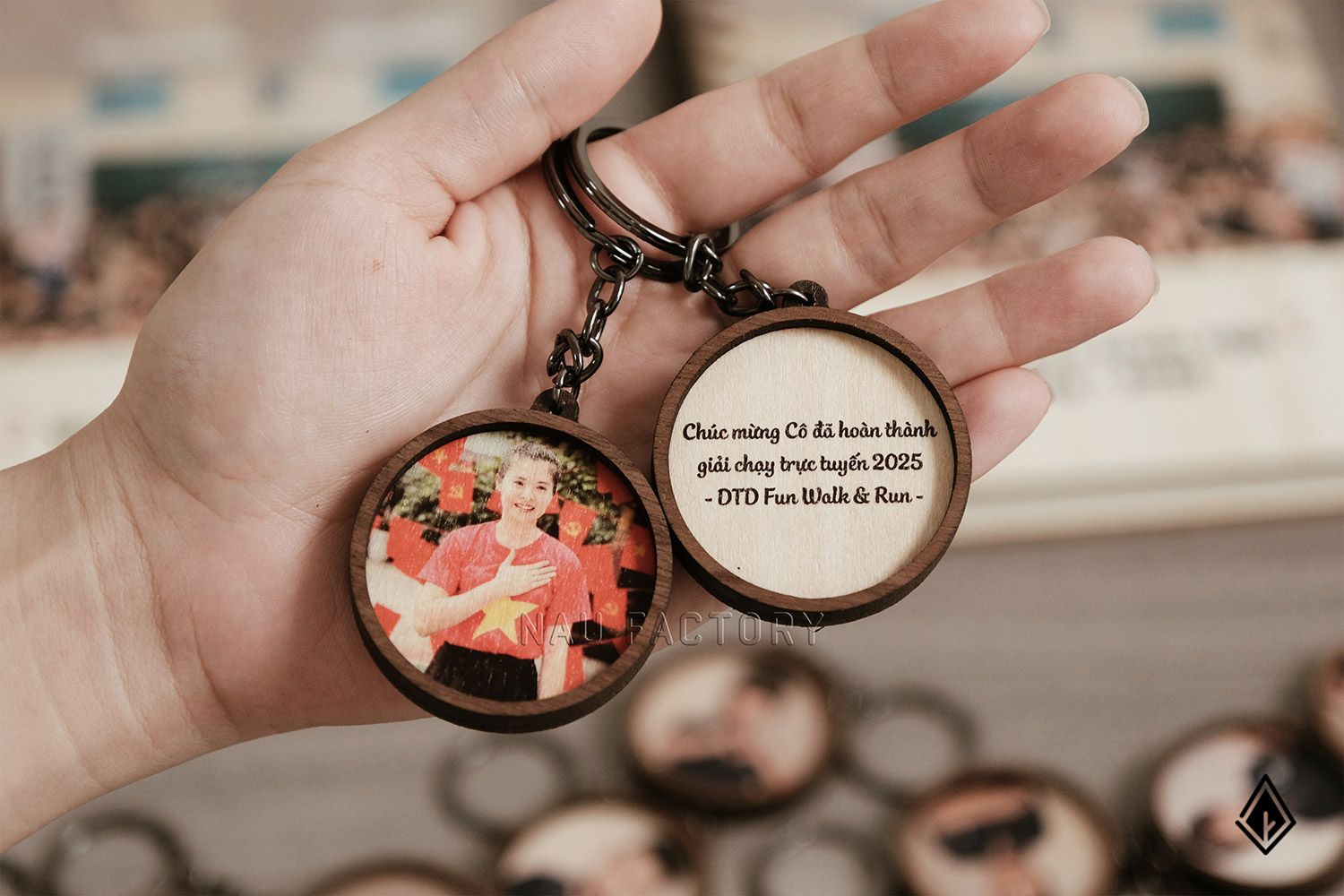 móc khóa gỗ