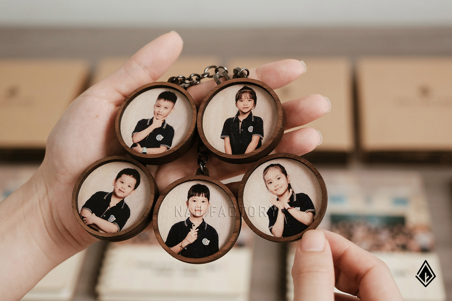 móc khóa gỗ
