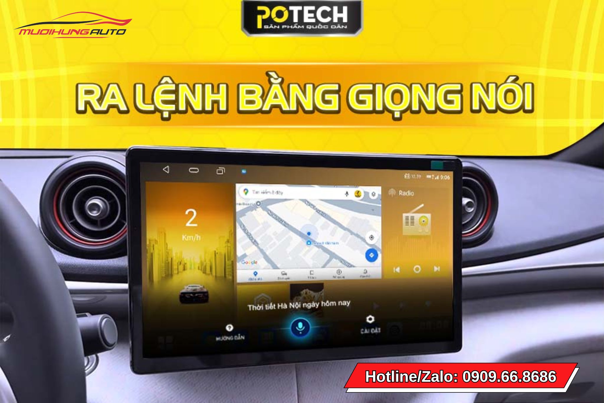 Android box ô tô Potech EX8