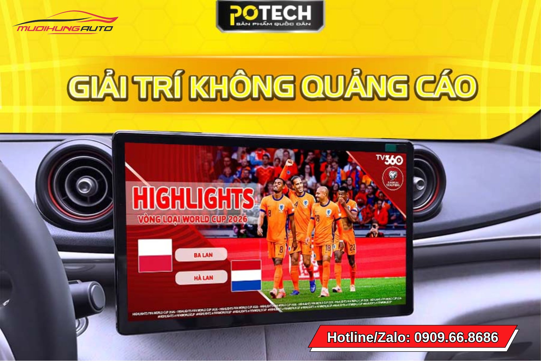 Android box xe hơi Potech EX8