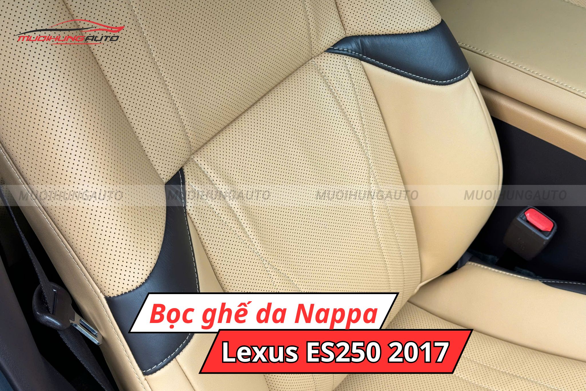 Bọc da Nappa cho xe hơi Lexus ES250 2017