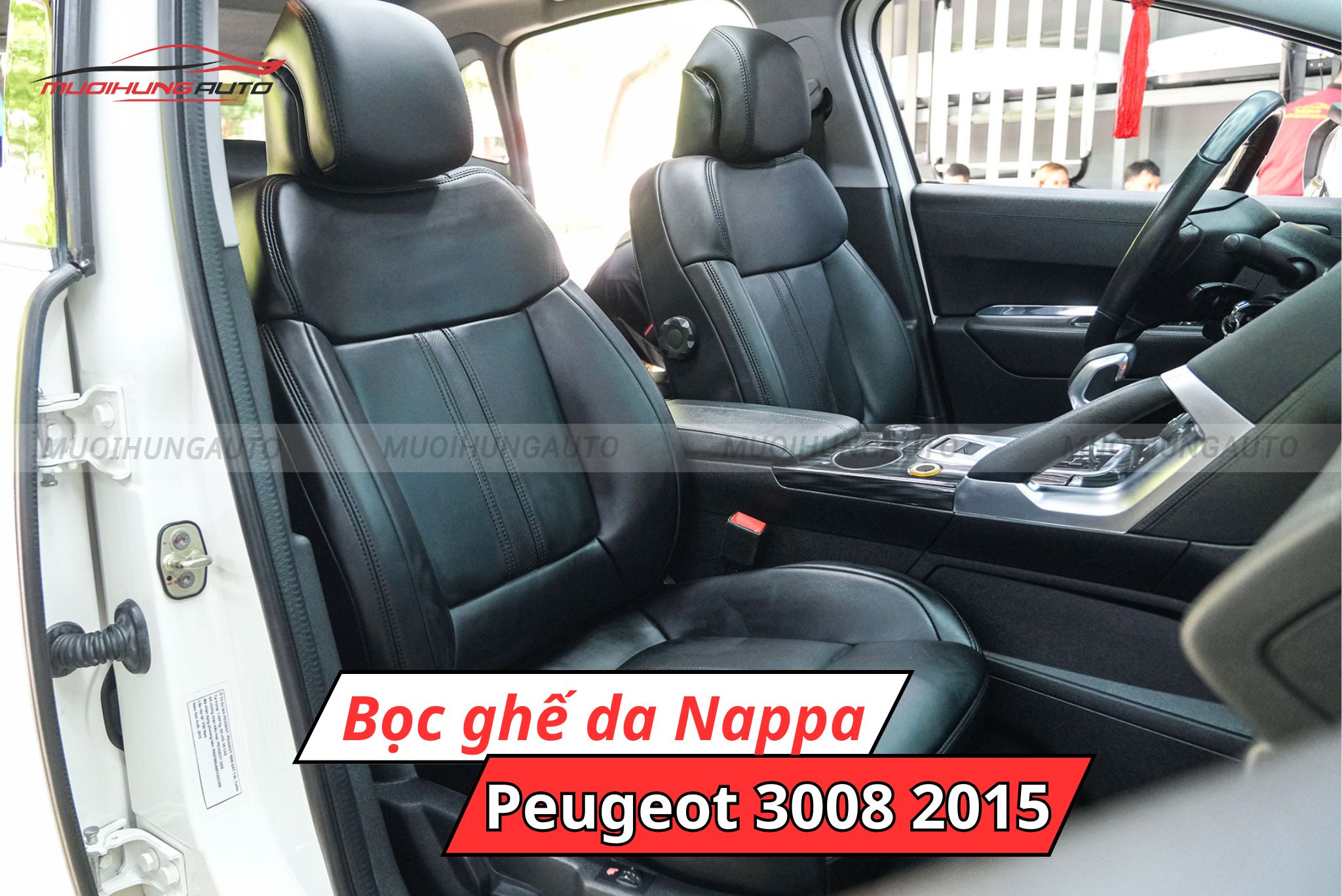 Bọc da Nappa cho xe hơi Peugeot 3008 2015