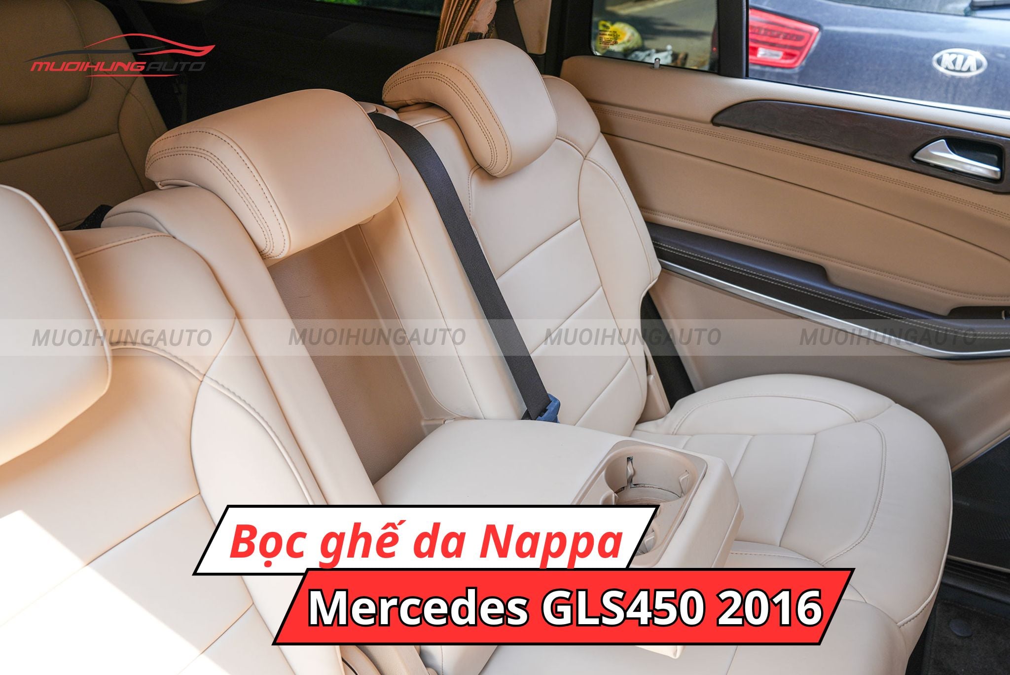Bọc da Nappa ô tô Mercedes GLS450 2016