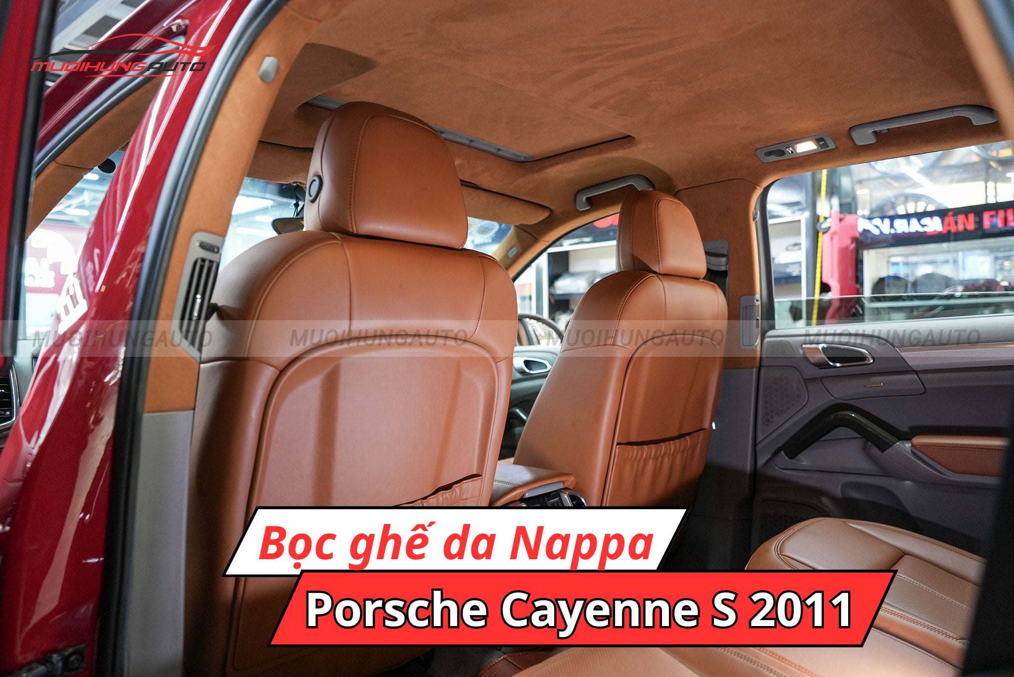 Bọc da Nappa Porsche Cayenne S 2011