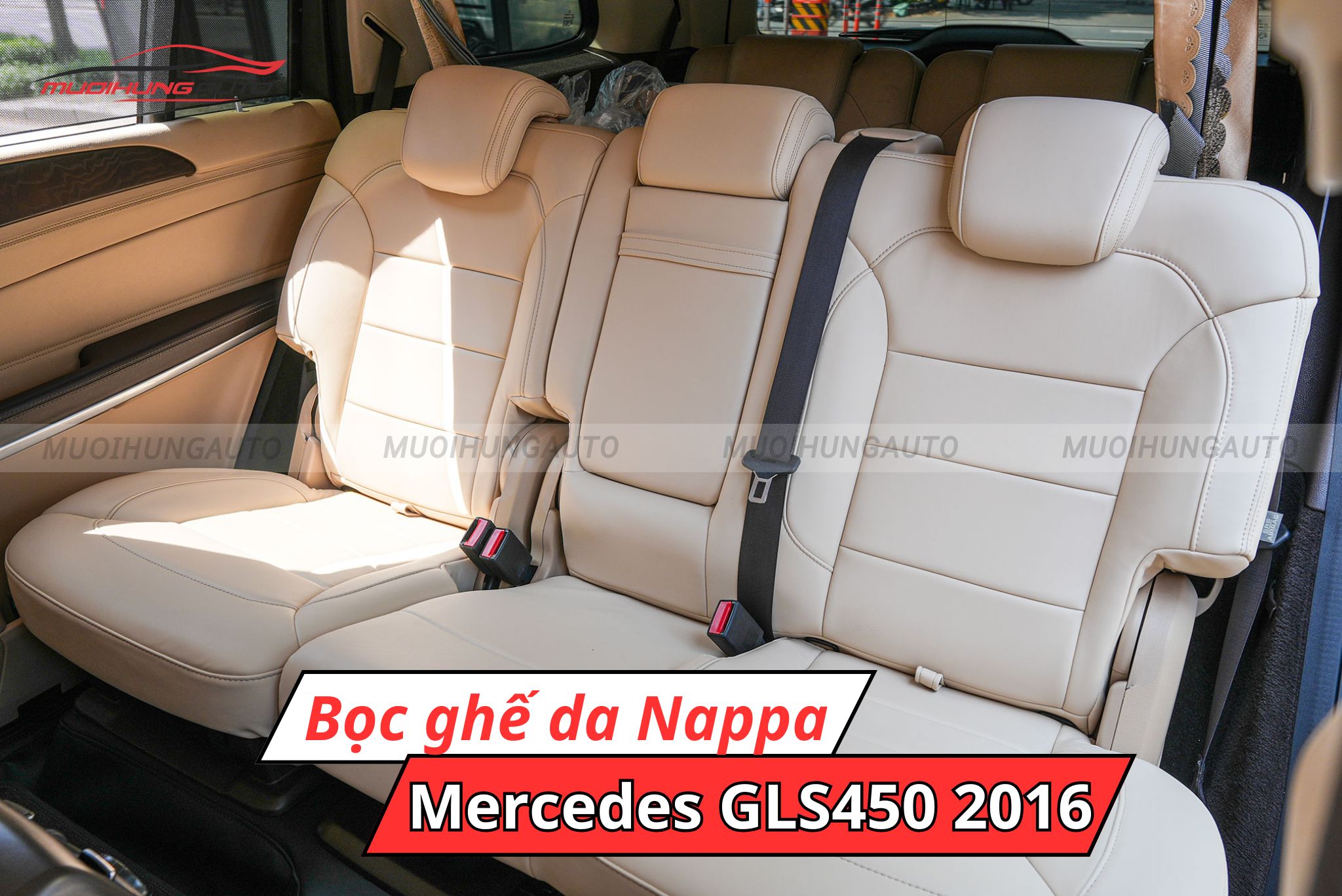 Bọc ghế da Nappa cho Mercedes GLS450 2016