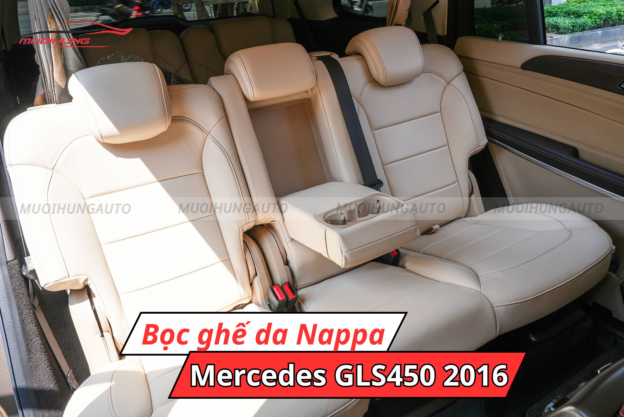 Bọc ghế da Nappa cho ô tô Mercedes GLS450 2016