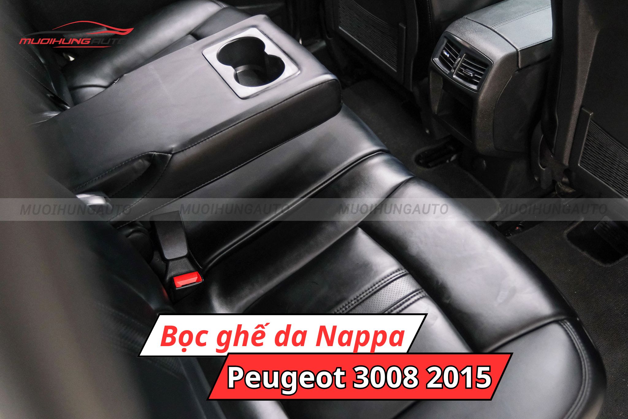 Bọc ghế da Nappa cho ô tô Peugeot 3008 2015