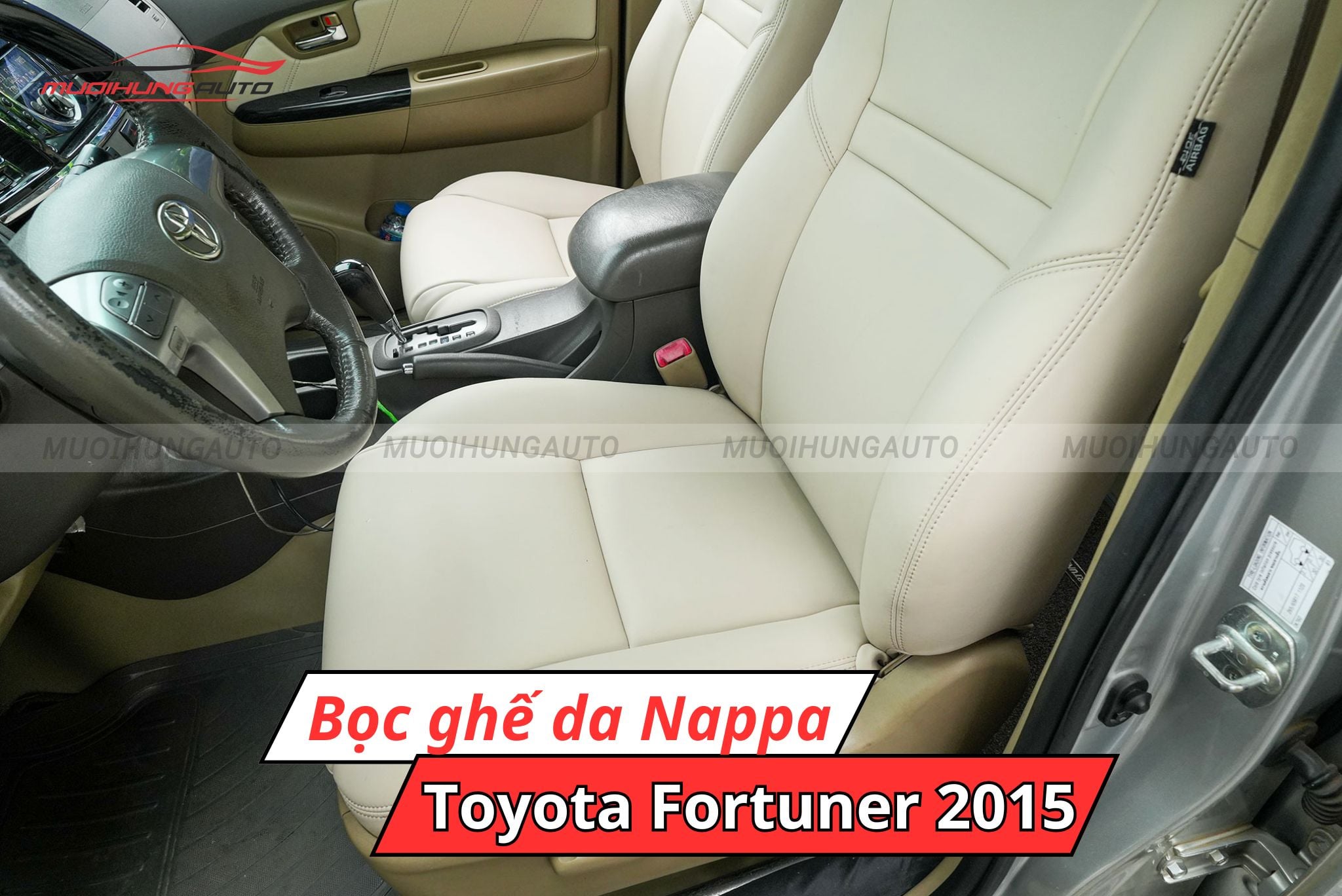 Bọc ghế da Nappa cho xe Toyota Fortuner 2015