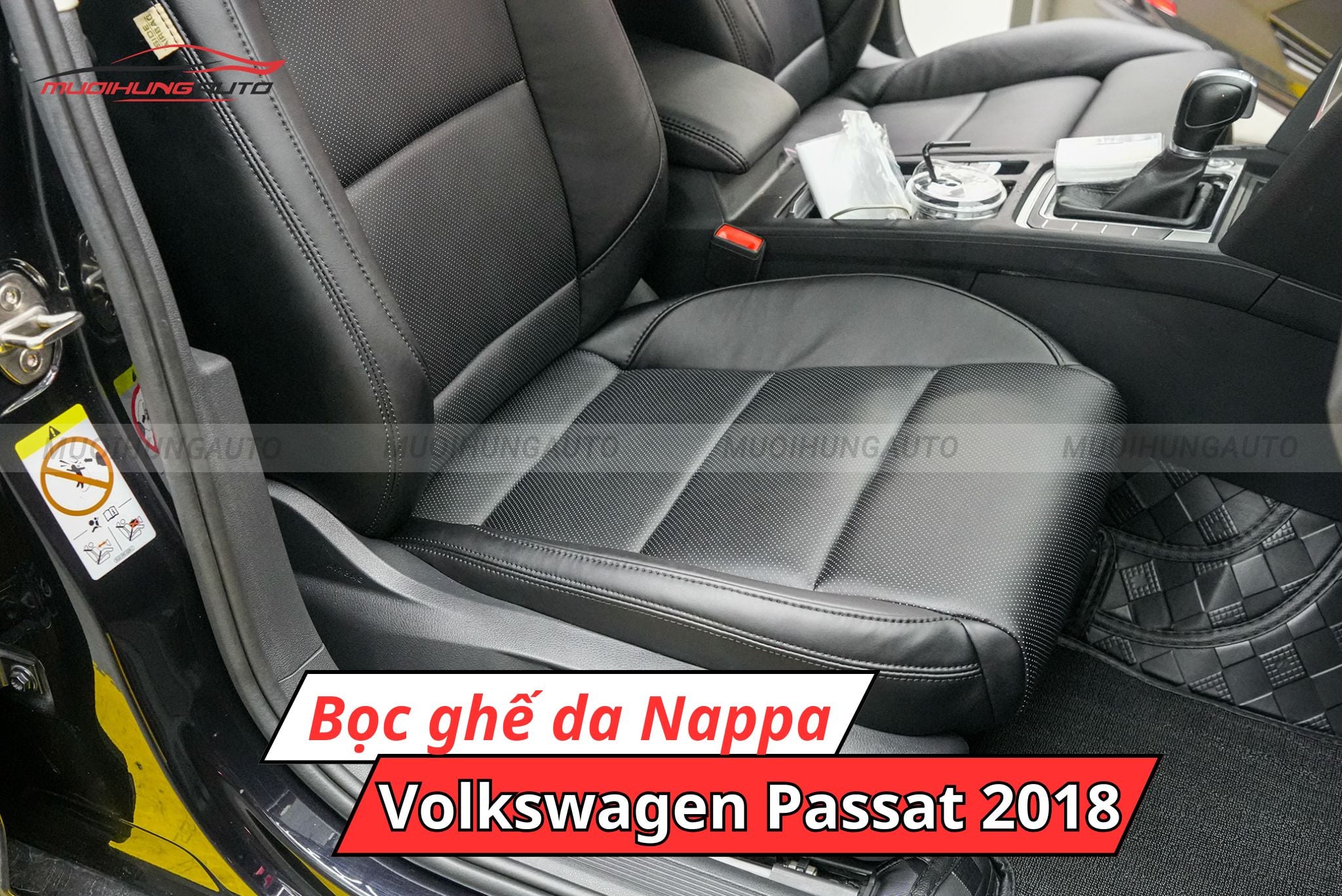 Bọc ghế da Nappa cho xe Volkswagen Passat 2018