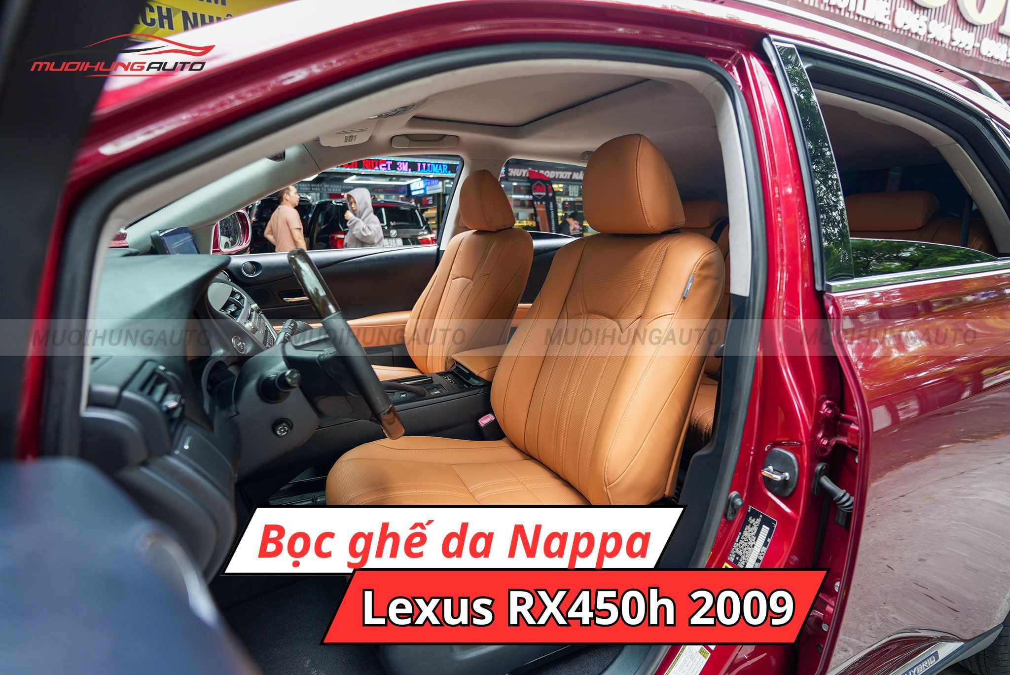 Bọc ghế da Nappa Lexus RX450h 2009