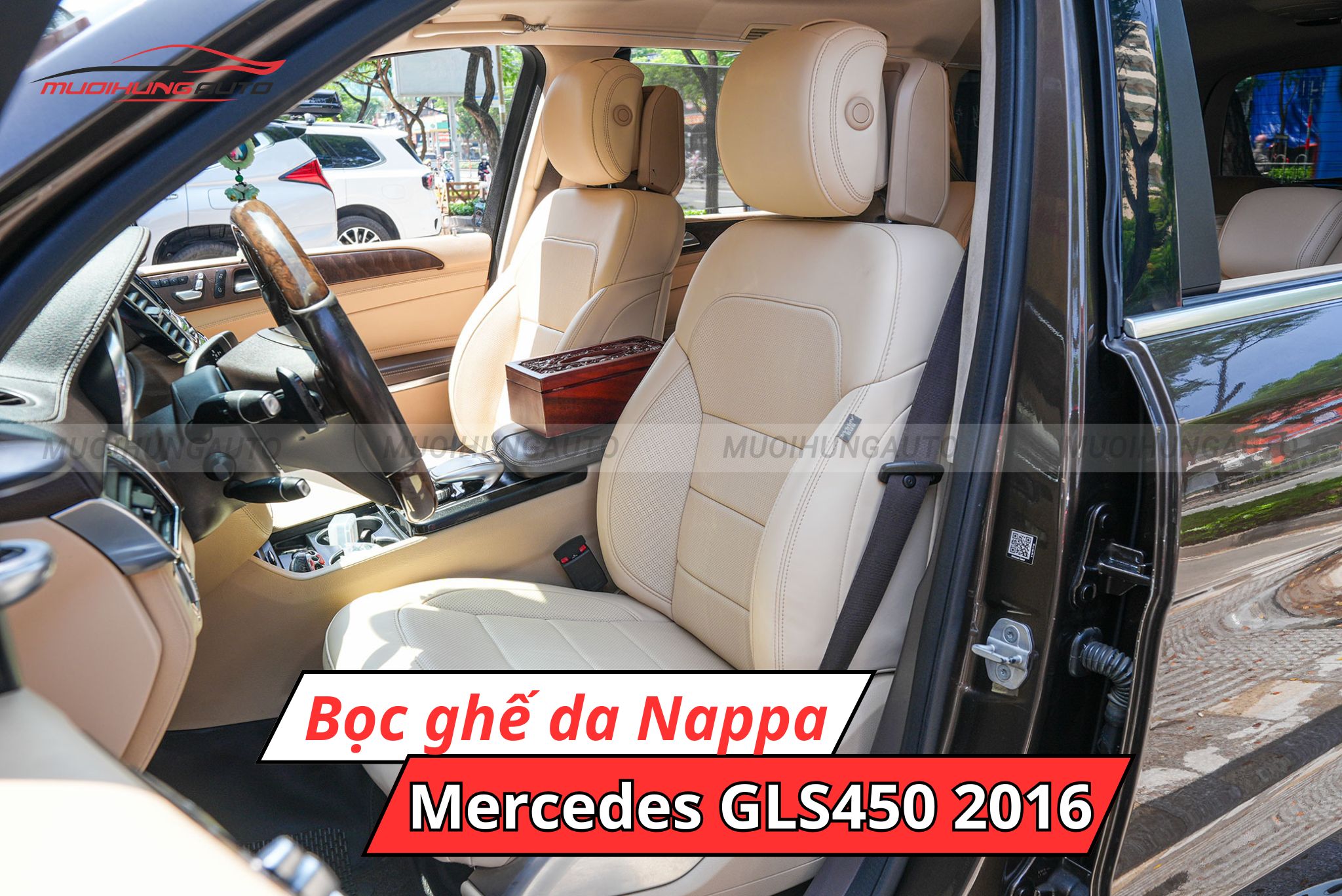 Bọc ghế da Nappa Mercedes GLS450 2016