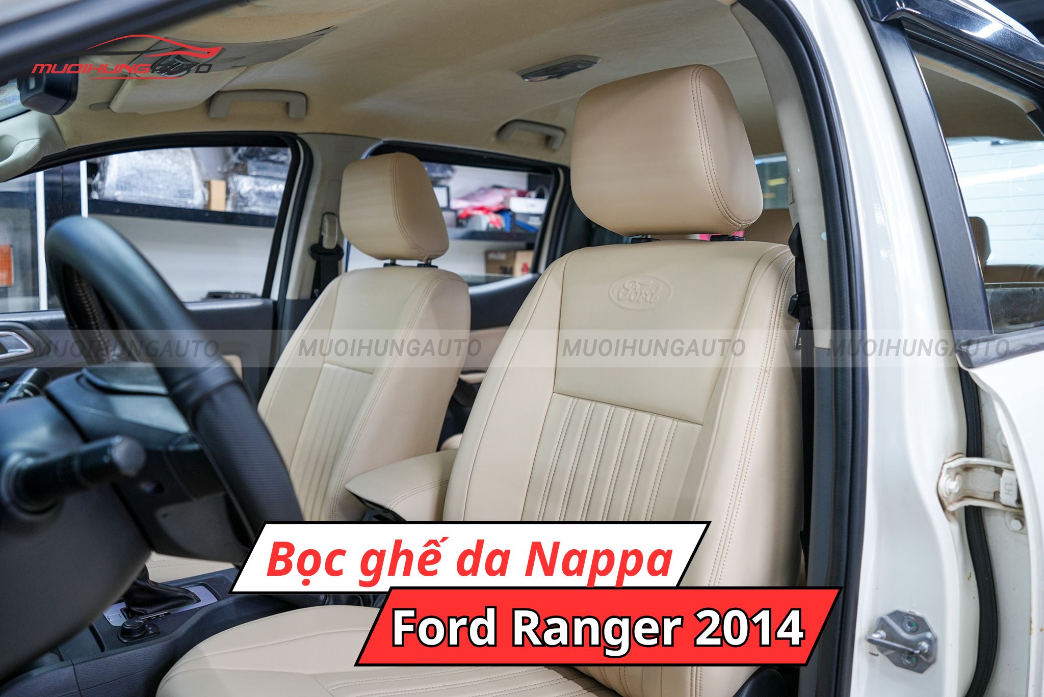 Bọc ghế da Nappa ô tô Ford Ranger 2014