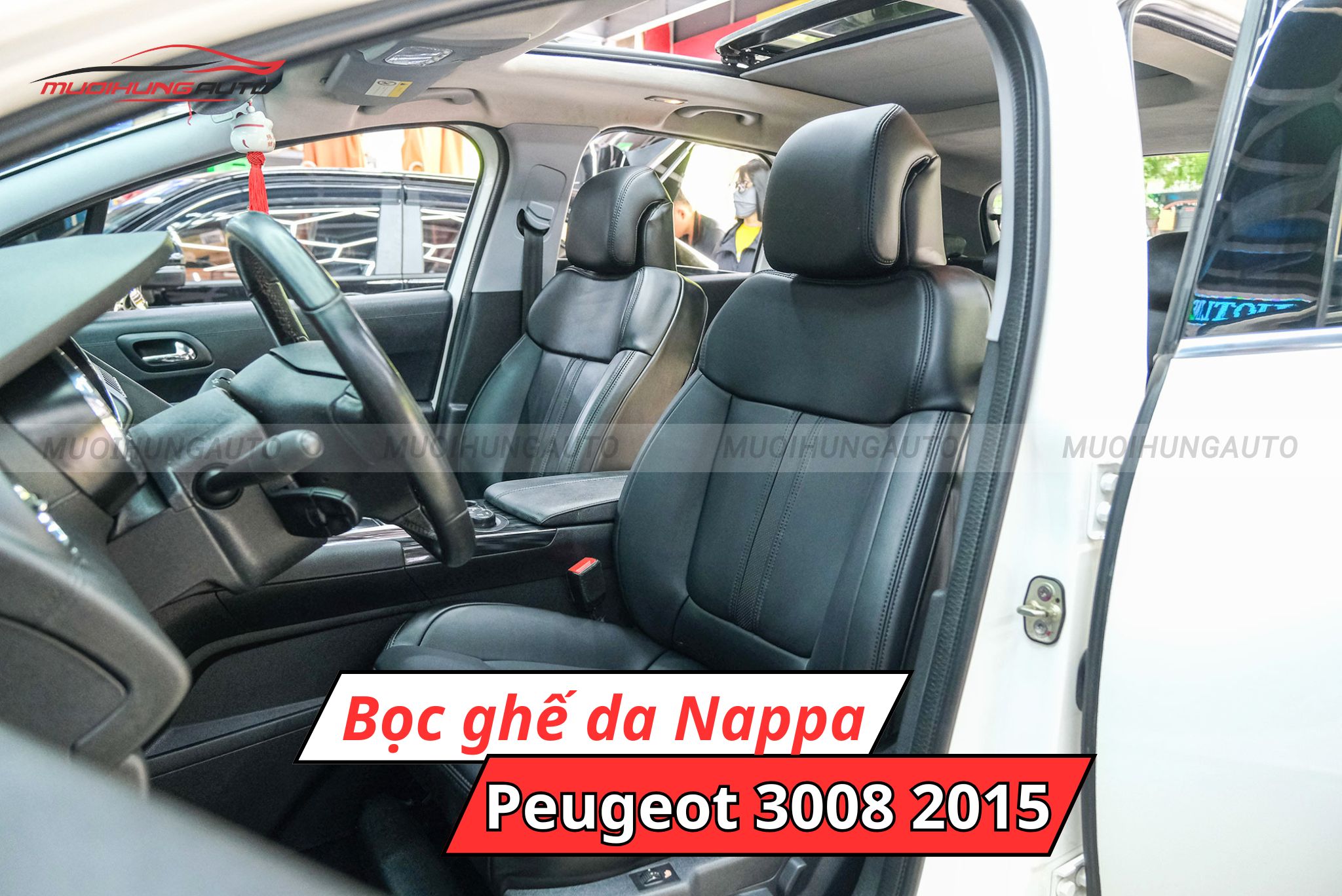 Bọc ghế da Nappa Peugeot 3008 2015