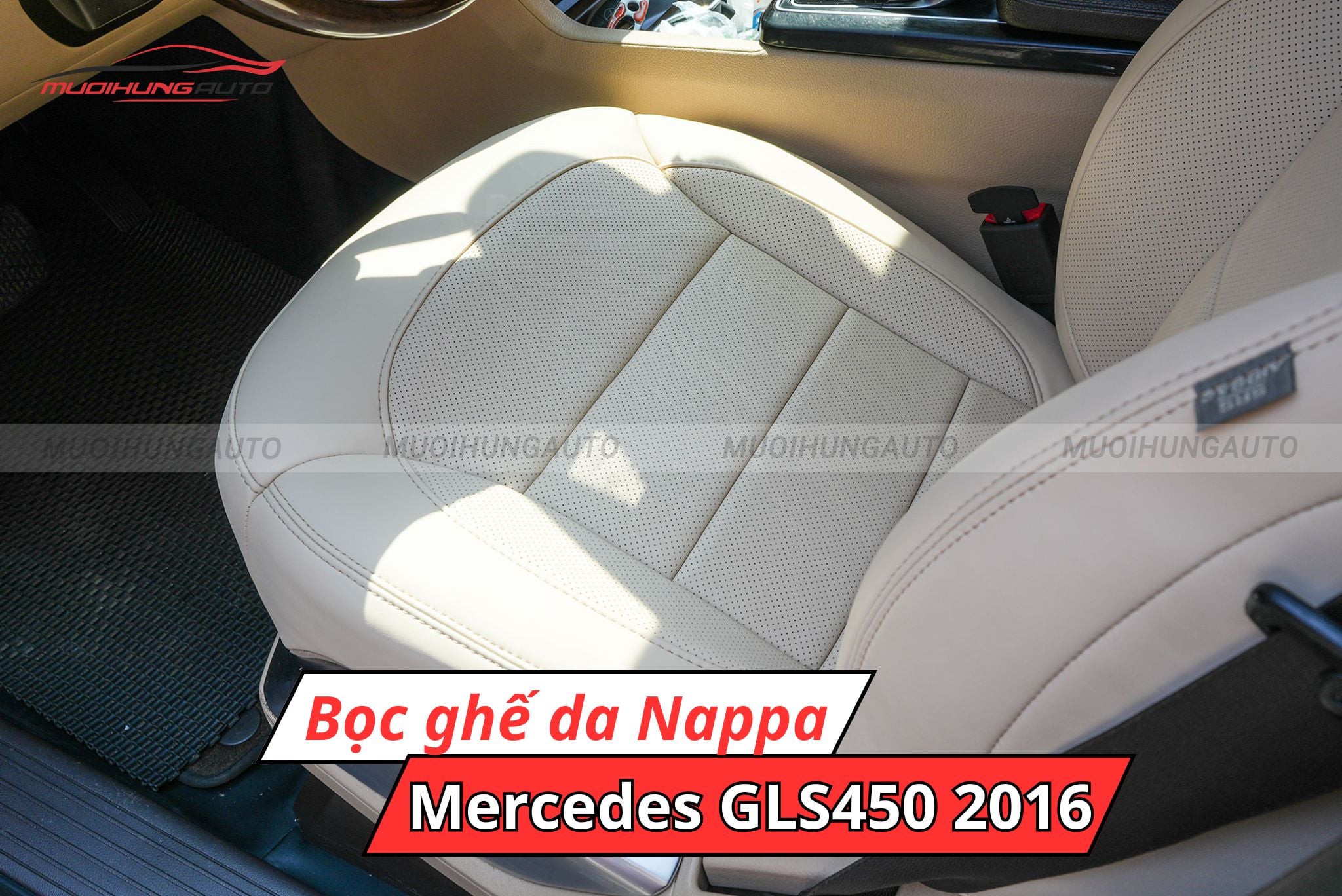 Bọc ghế da ô tô Nappa Mercedes GLS450 2016