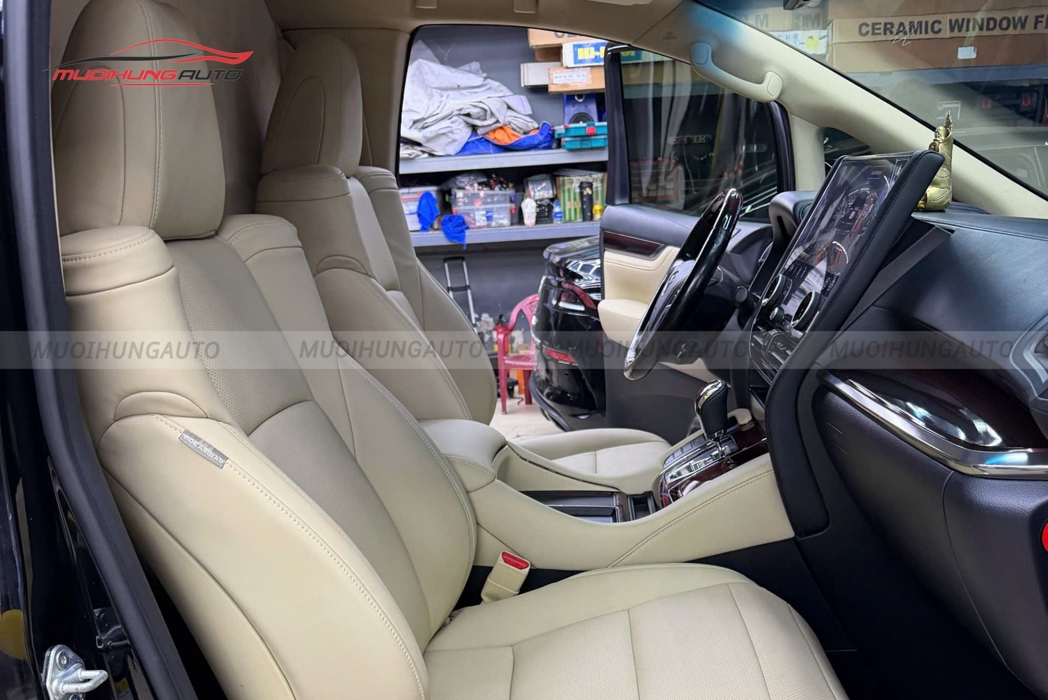 Bọc ghế da Toyota Alphard 2017