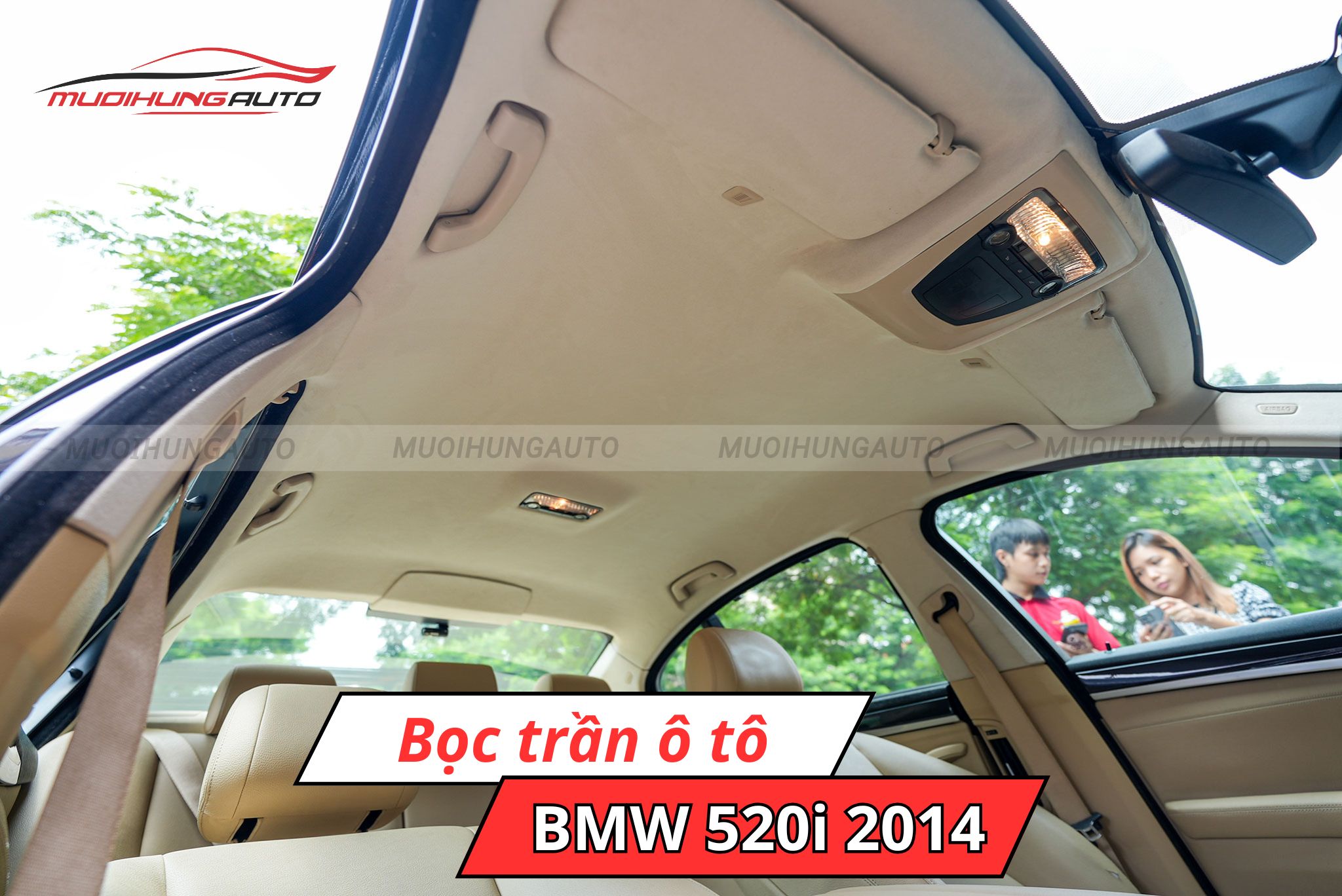Bọc trần BMW 520i 2014