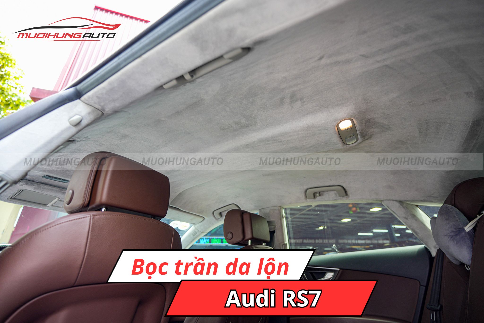 Bọc trần da lộn Audi RS7