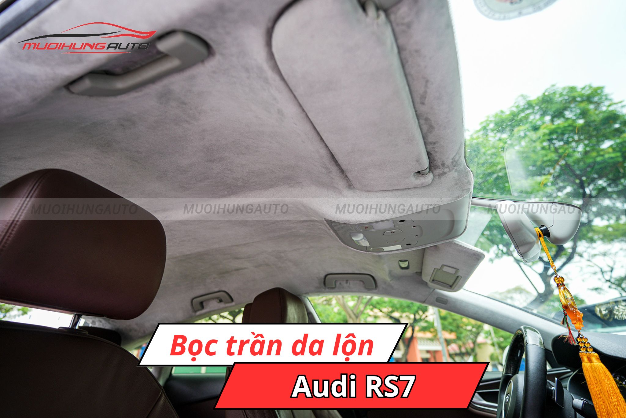 Bọc trần da lộn ô tô Audi RS7