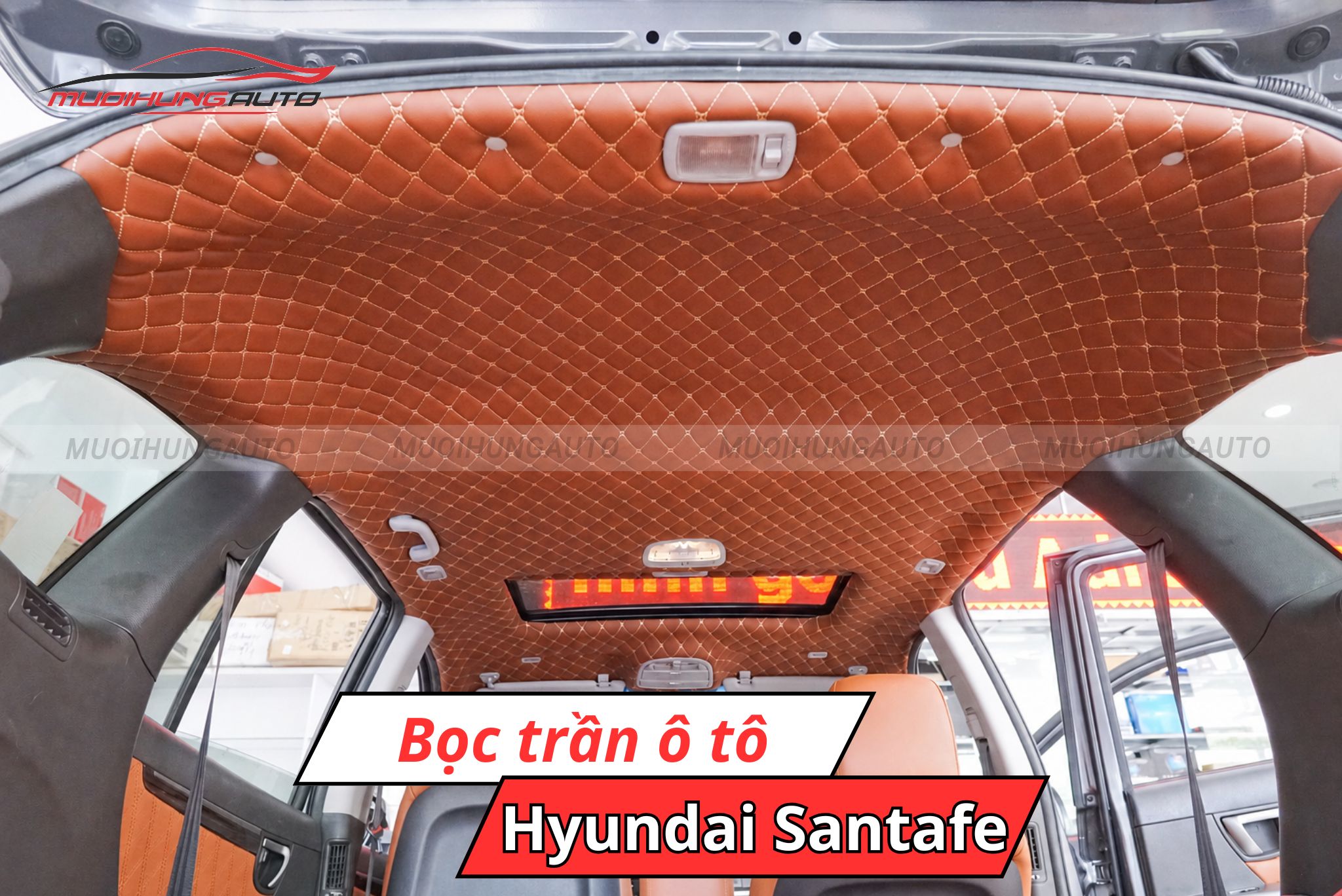 Bọc trần ô tô Hyundai Santafe