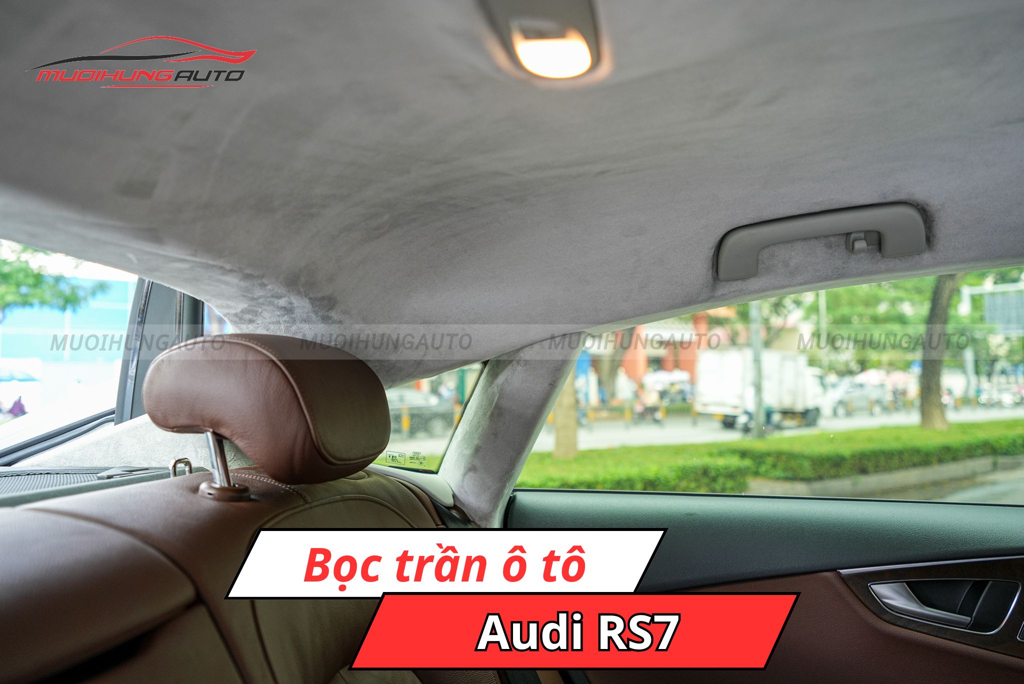 Bọc trần xe Audi RS7