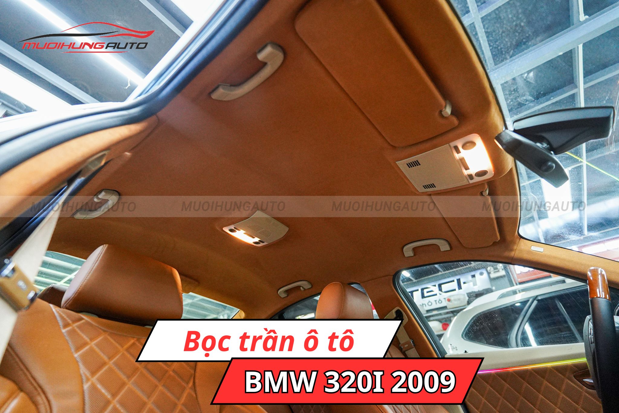 Bọc trần xe BMW 320i 2009