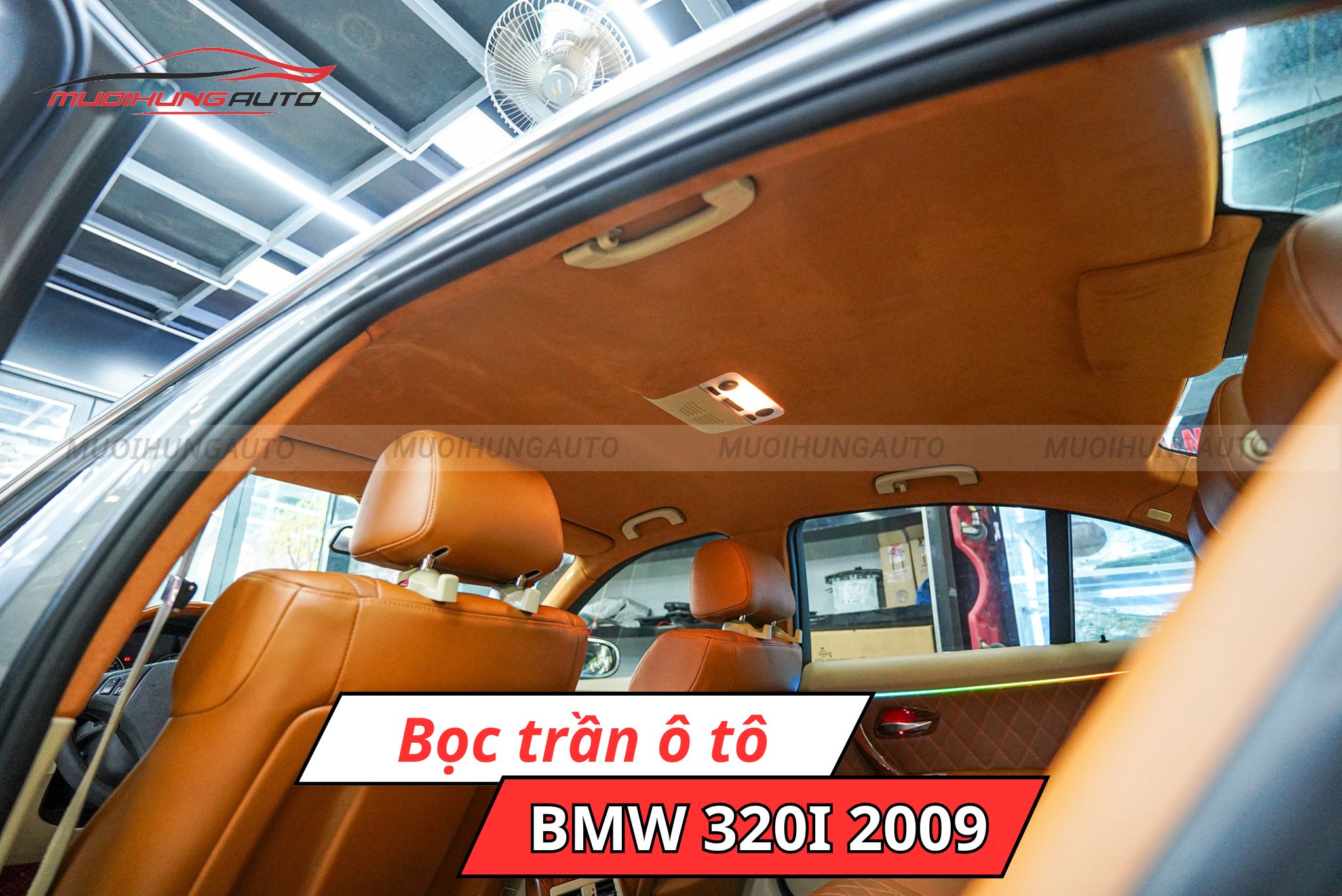 Bọc trần xe hơi BMW 320i 2009