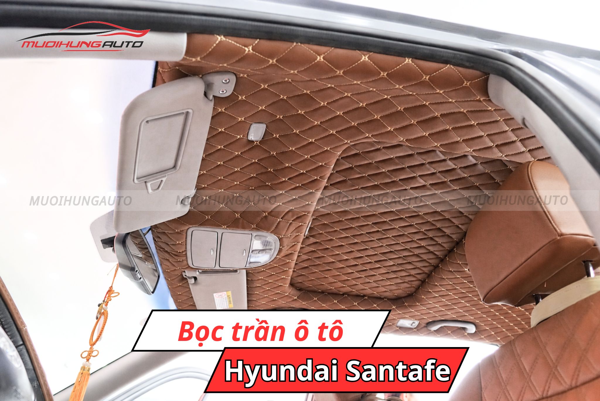 Bọc trần xe ô tô Hyundai Santafe