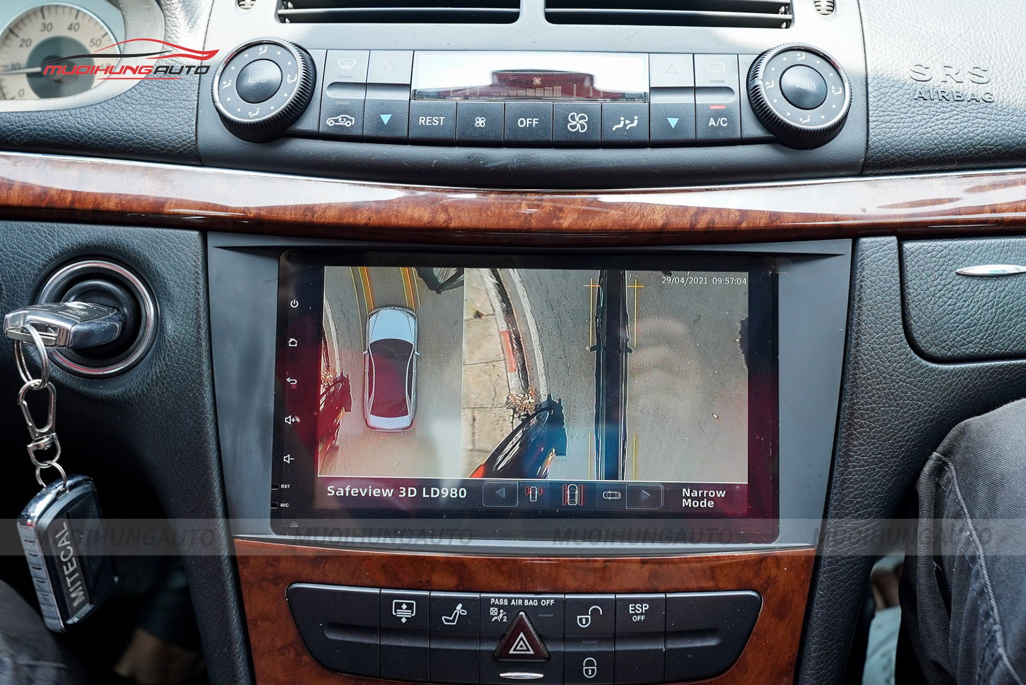 Camera 360 độ cho Mercedes C200 2009