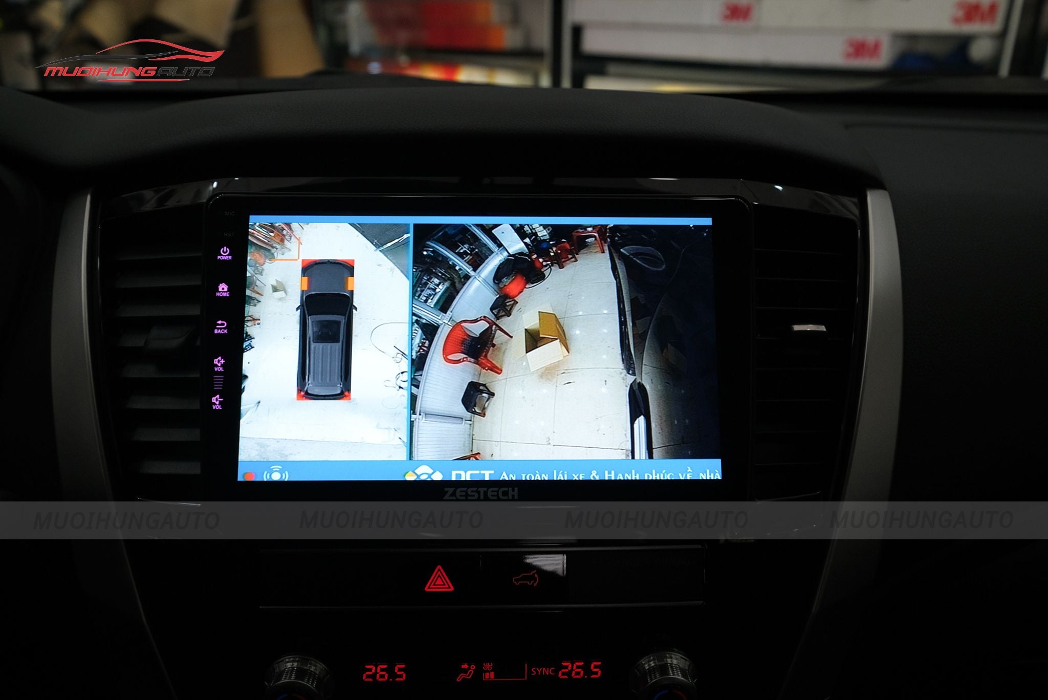 Camera 360 độ cho ô tô Mitsubishi Pajero Sport