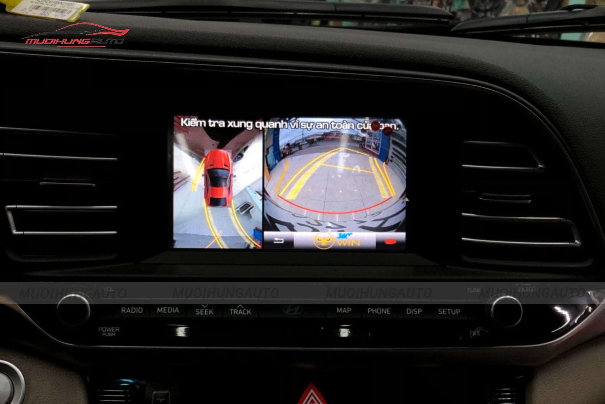 Camera 360 độ cho xe Hyundai Elantra 2019