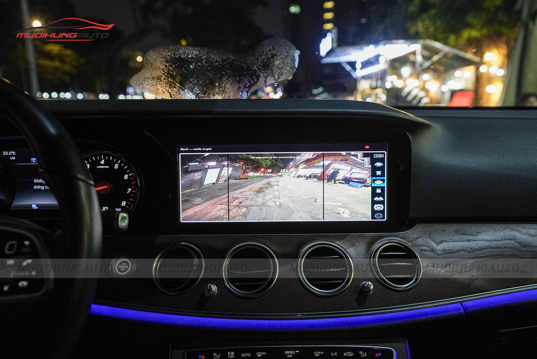 Camera 360 độ cho xe Mercedes E200 2020