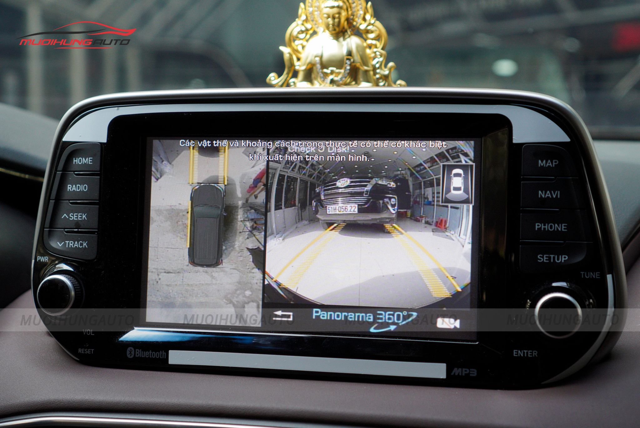 Camera 360 độ Hyundai Santafe 2019