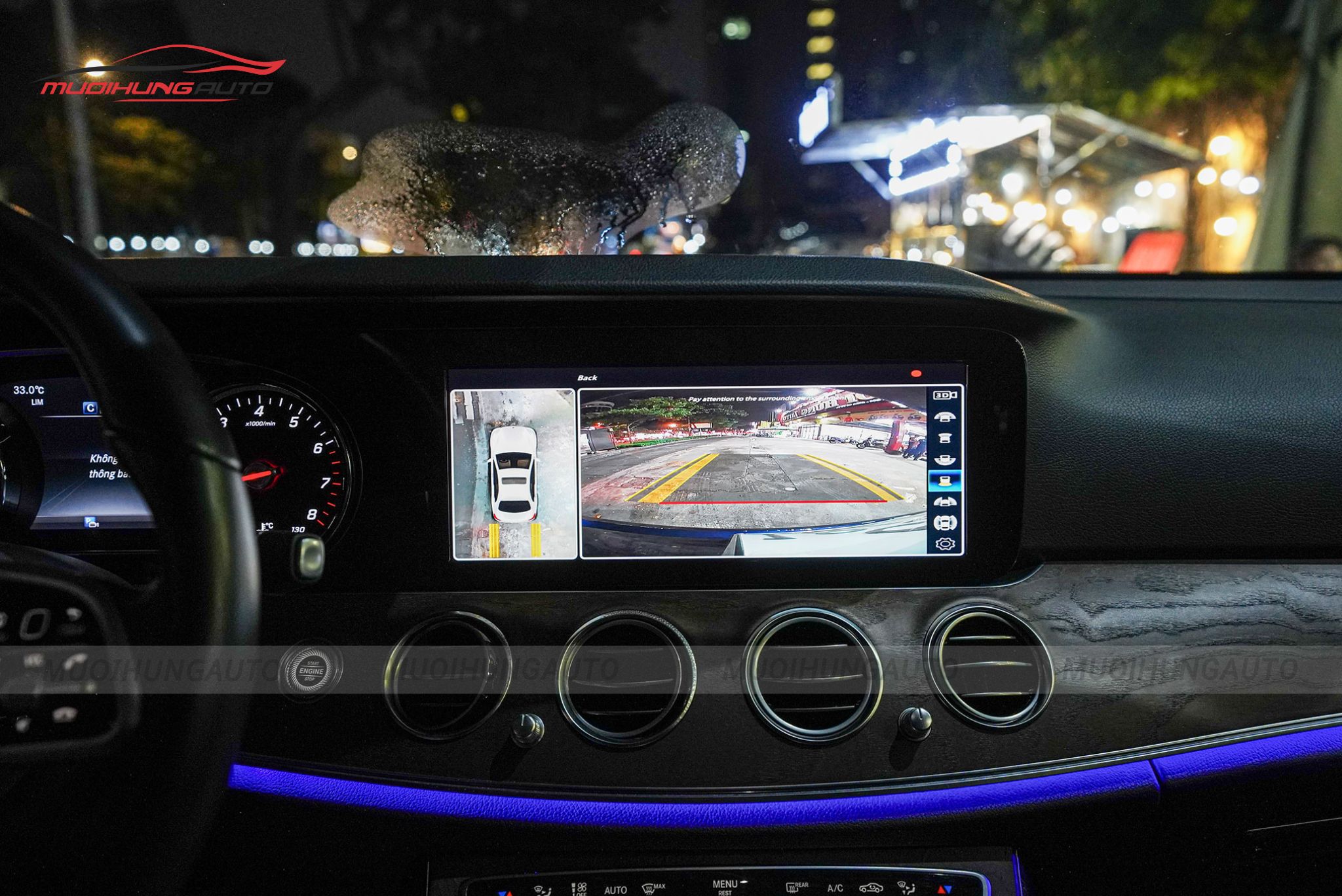 Camera 360 độ ô tô Mercedes E200 2020