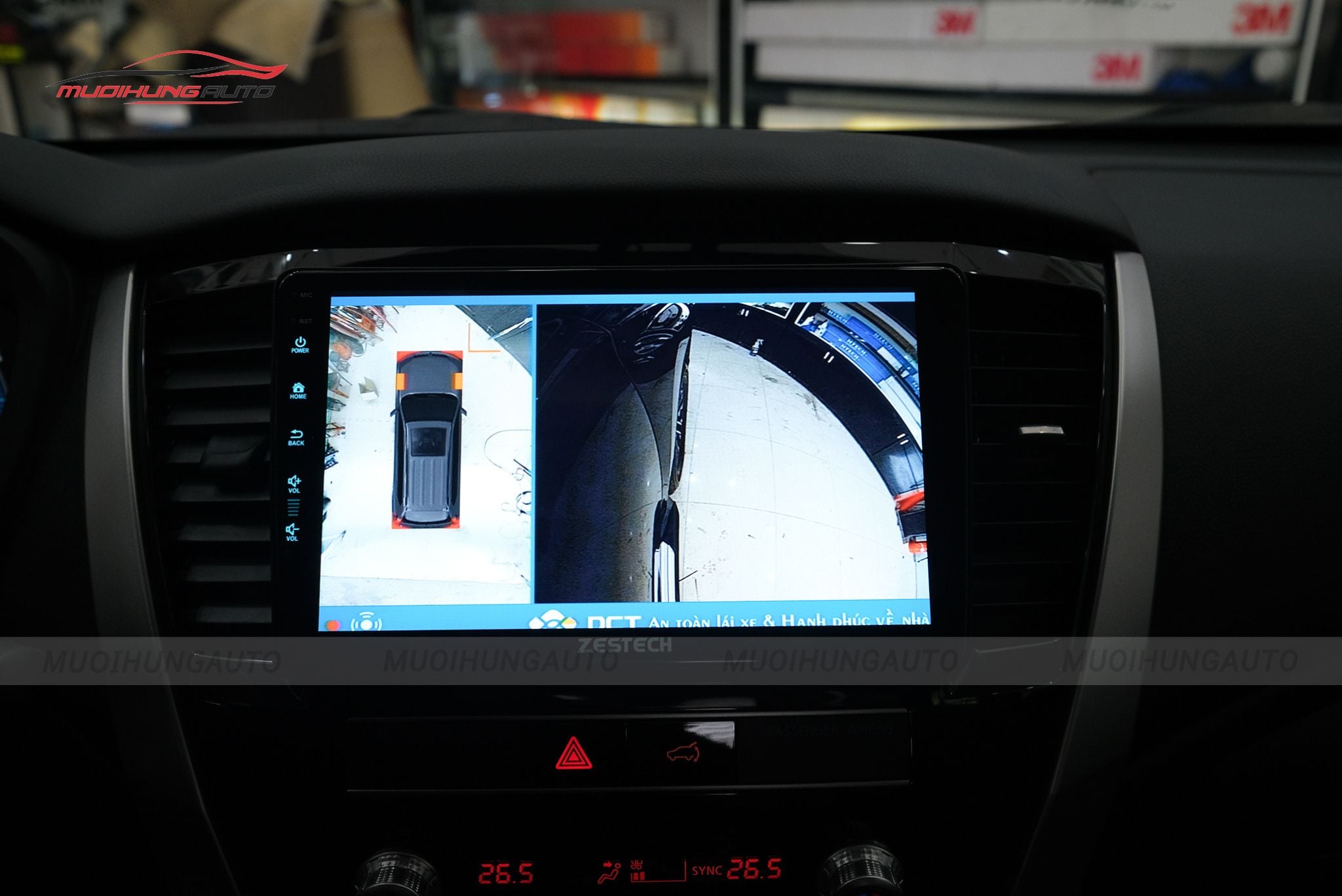 Camera 360 độ ô tô Mitsubishi Pajero Sport