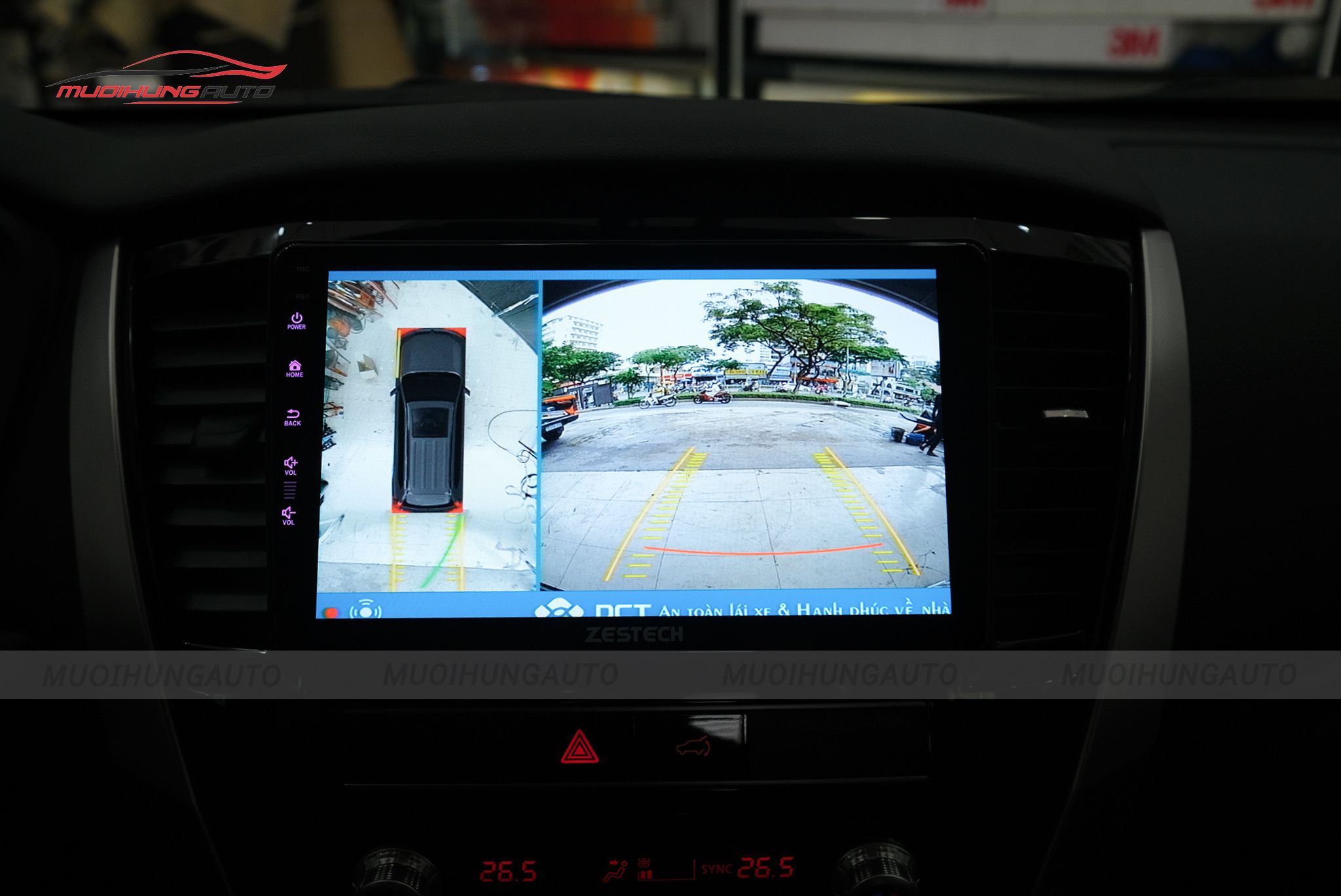 Camera 360 độ xe Mitsubishi Pajero Sport