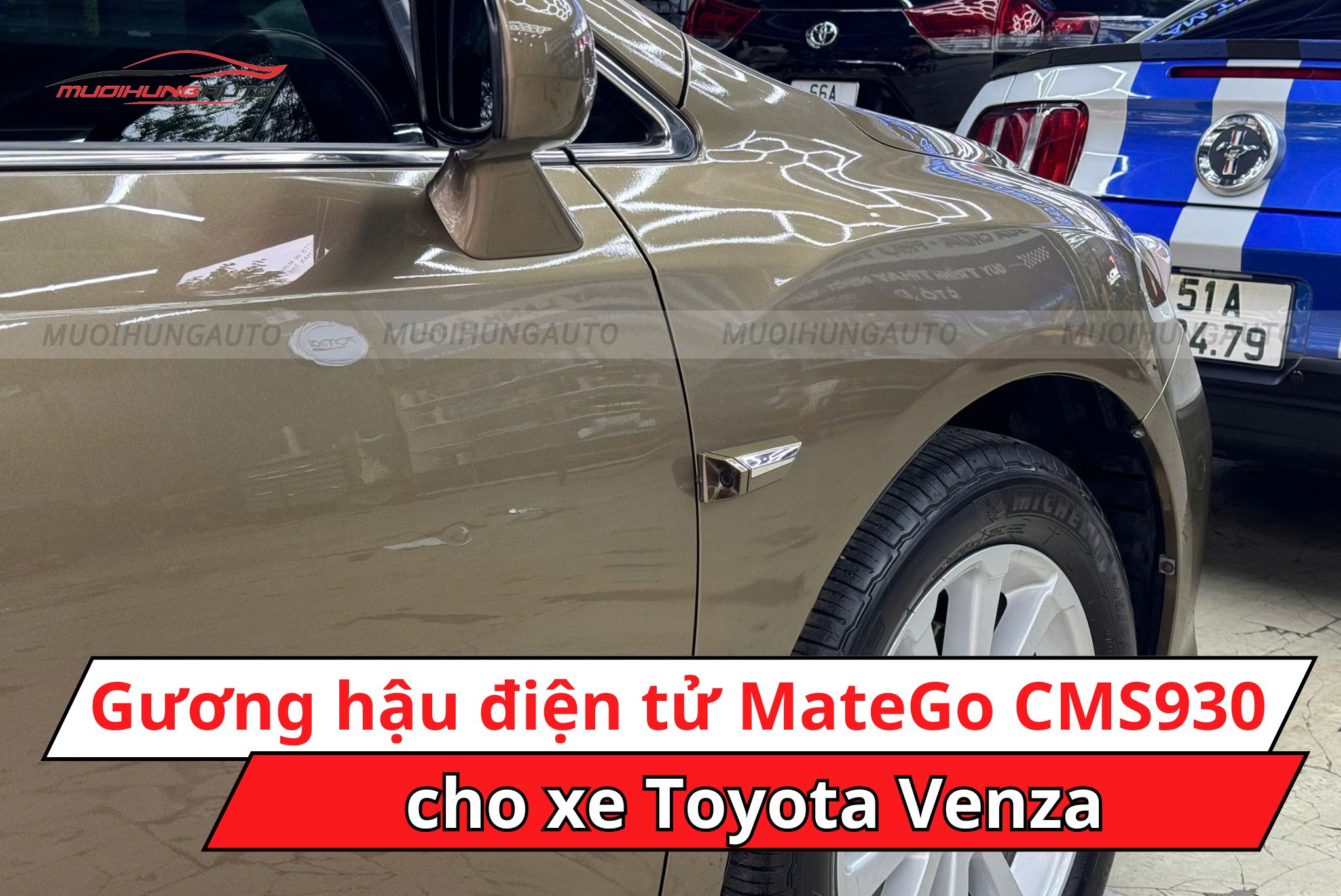 Camera gương hậu điện tử Matego CMS930 cho xe Toyota Venza