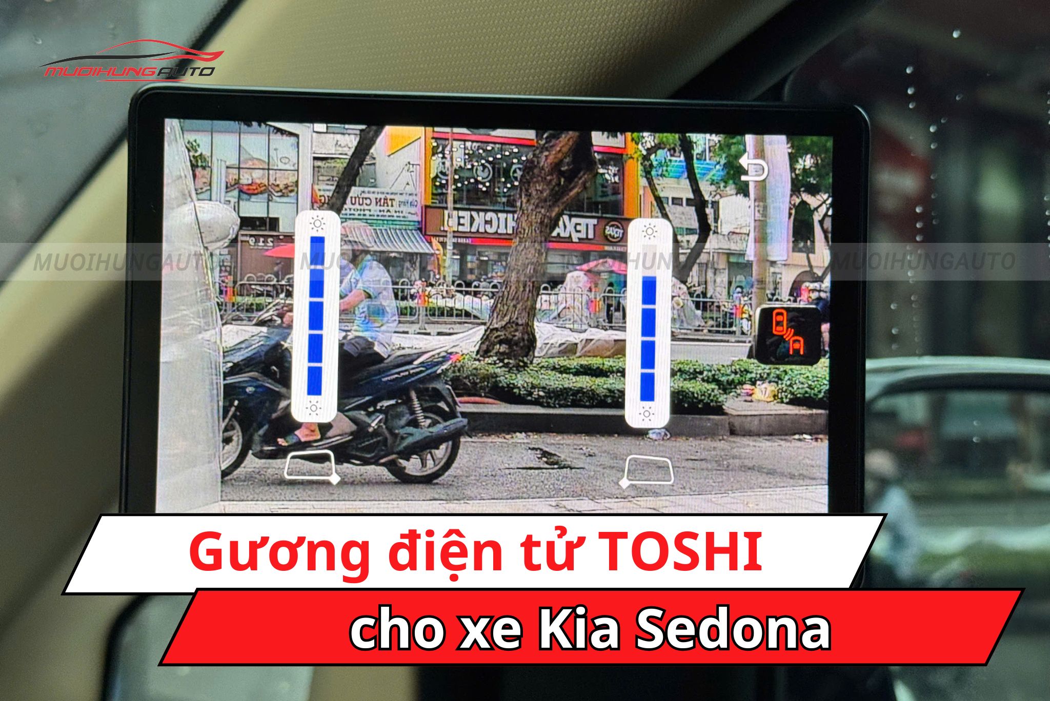 Camera gương hậu điện tử TOSHI cho xe Kia Sedona